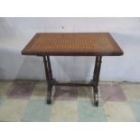 A Victorian centre table with parquetry design