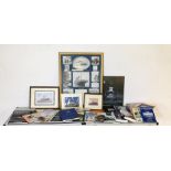 A collection of Titanic, Lusitania, Queen Elizabeth and other ocean liner books, prints, memorabilia