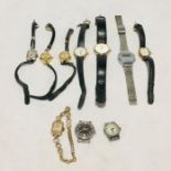 A collection of various ladies watches