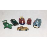 A selection of die cast model cars including Dinky & Corgi. Captain Scarlet, Spectrum Patrol Car and