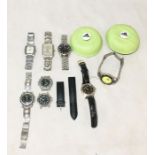 A collection of various watches including Avia, Adidas etc.