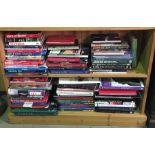 A large collection of car related books including Haynes etc