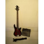 One Dread Bass Guitar with amp