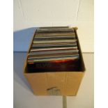 A collection of 12" vinyl records including easy listening, pop, musical, soundtracks etc