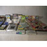 A collection of Sinclair and Commodore games on cassette tapes