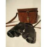 A pair of Carl Zeiss Silvarem 6 x 30 binoculars in brown leather case