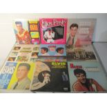 A collection of Elvis Presley 12" vinyl records, including albums, film soundtracks etc, along