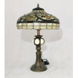 A Tiffany style lamp - slight damage