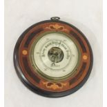 A turn of century inlaid barometer by J.W. Colledge Ltd (Great Yarmouth)