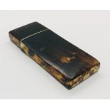 A Georgian tortoiseshell case