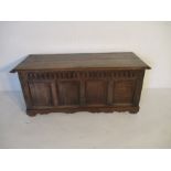 An 18th century oak coffer