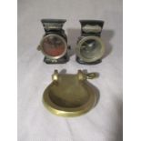 Two vintage Carbide lamps including a Powell & Hammer "Citadel" and Jos. Lucas Ltd "Pathfinder",