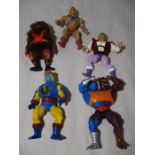 Six 1980's Mattel figures from "Masters of the Universe"