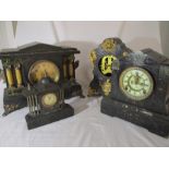 A collection of four mantle clocks - all four A/F