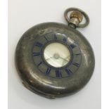 A hallmarked silver Hopkins & Hopkins, Dublin half hunter pocket watch