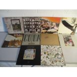 A collection of ten Led Zeppelin 12" vinyl records including Physical Graffiti, Led Zeppelin 1,