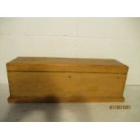 A pine work box/trunk