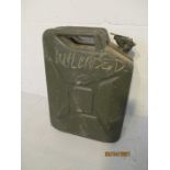 A Jerry can dated 1975