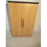 A modern two door cupboard - height 120cm