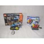 A completed Lego Technic Remote Controlled Stunt Racer (42095) with original box and instructions,