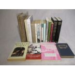 A collection of poetry books including The Dorset Poet by William Barnes, Selected poetry by John