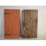 Two vintage wooden barn doors AF