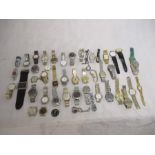 A collection of various watches including Lorus, Swatch, Hudson, Citron, Next etc
