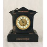 An slate mantle clock A/F