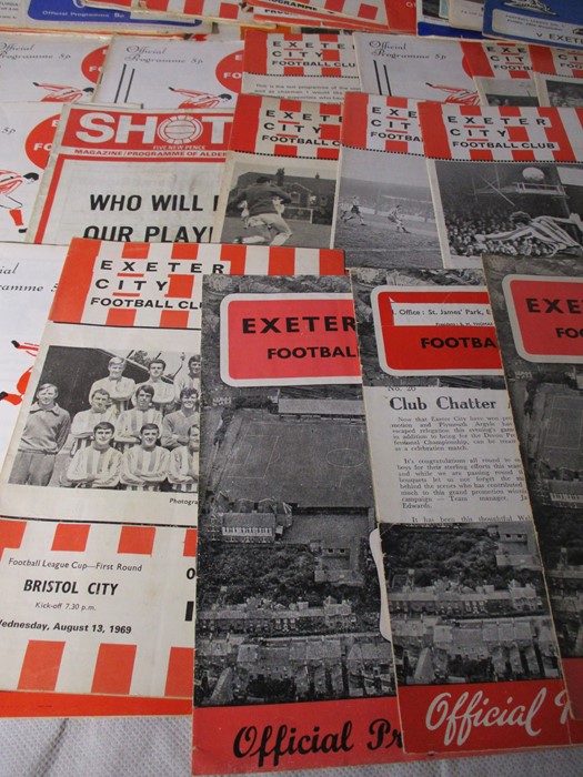 A collection of Exeter City Football Club match day programmes (dating from approx. 1967 to - Image 7 of 13