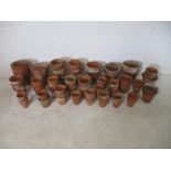 A collection of terracotta pots - over two boxes