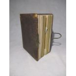 A Victorian leather bound photograph album - spine A/F
