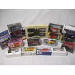 A collection of boxed die-cast vehicles including Corgi, Dinky, Gilbow etc