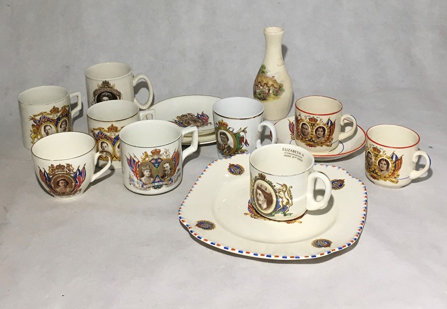 A collection of various commemorative china along with two Royal Doulton Ladies "Emily" and " - Image 5 of 7