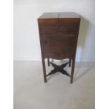 A Georgian mahogany converted washstand