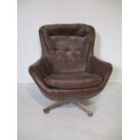 A swivel arm chair - A/F