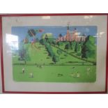 A Paul Hogarth ( 1917-2001) Artists Proof lithograph "Greenwich", 58cm x 78cm