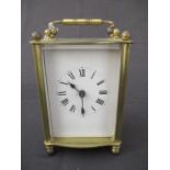 A French brass carriage clock ( appears to be working)