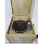 A vintage Decca Deccalian model T record player.