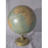 A Philips 13.5 inch Globe (base has previously been covered in gold crepe paper).