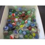 A small collection of marbles