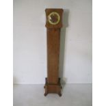 An Art Deco grandmother clock - overall height 142cm