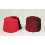 Two Fez hats
