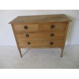 A satin wood washstand with four drawers
