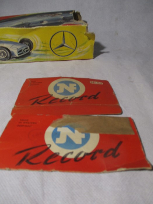 A vintage Mercedes Benz friction driven, tin plate model racer, Made in West Germany by NF. Car No - Bild 14 aus 14