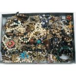 A collection of costume jewellery etc.