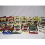 A collection of boxed die-cast vehicles including Lledo Days Gone, Matchbox Models of Yesteryear,