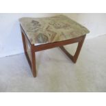 A mid century G Plan dressing table stool