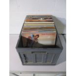 A collection of mainly Country Music 12" vinyl records including Dolly Parton, Alabama, Garth