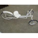 A hand propelled, non pedal go-cart/trike