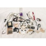 A collection of costume jewellery etc.